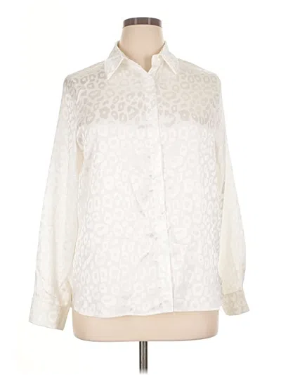 Pre-owned Shein Long Sleeve Blouse In Ivory