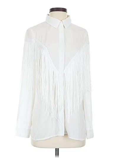 Pre-owned Shein Long Sleeve Blouse In Ivory