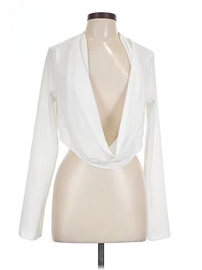 Pre-owned Shein Long Sleeve Blouse In Ivory