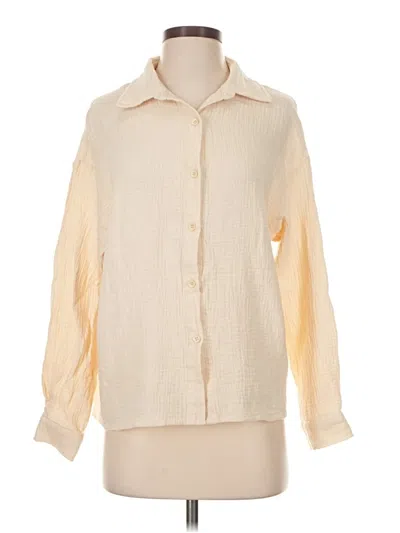 Pre-owned Shein Long Sleeve Blouse In Ivory