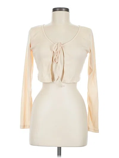 Pre-owned Shein Long Sleeve Blouse In Ivory