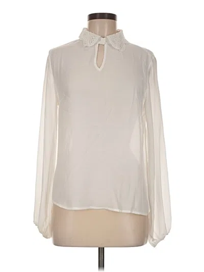 Pre-owned Shein Long Sleeve Blouse In Ivory