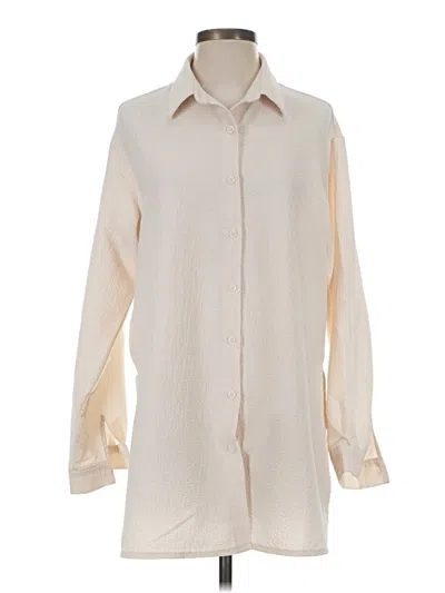 Pre-owned Shein Long Sleeve Blouse In Ivory