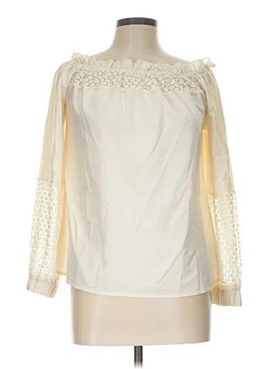 Pre-owned Shein Long Sleeve Blouse In Ivory
