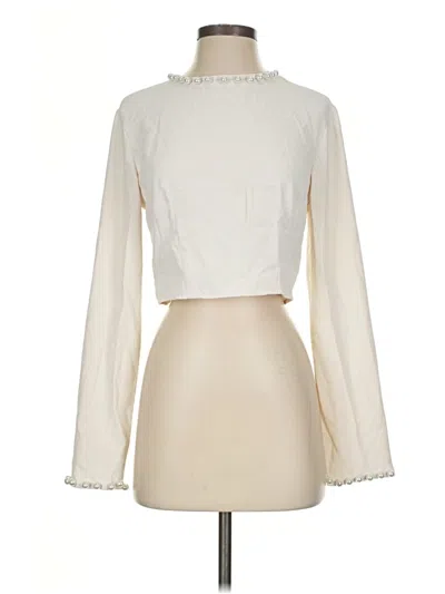 Pre-owned Shein Long Sleeve Blouse In Ivory