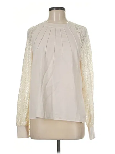 Pre-owned Shein Long Sleeve Blouse In Ivory