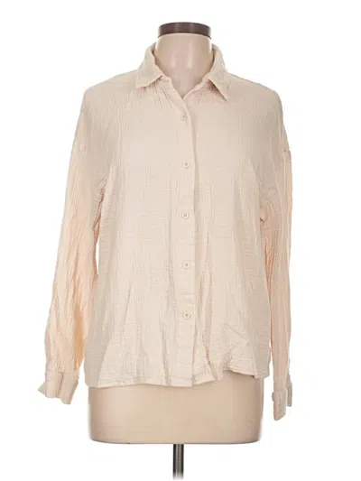 Pre-owned Shein Long Sleeve Blouse In Ivory