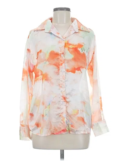 Pre-owned Shein Long Sleeve Blouse In Orange