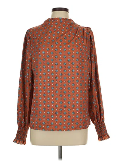 Pre-owned Shein Long Sleeve Blouse In Orange