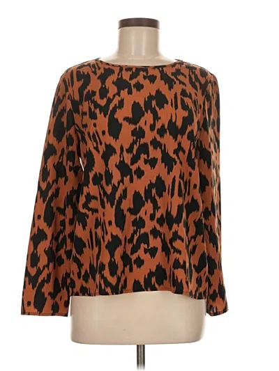 Pre-owned Shein Long Sleeve Blouse In Orange