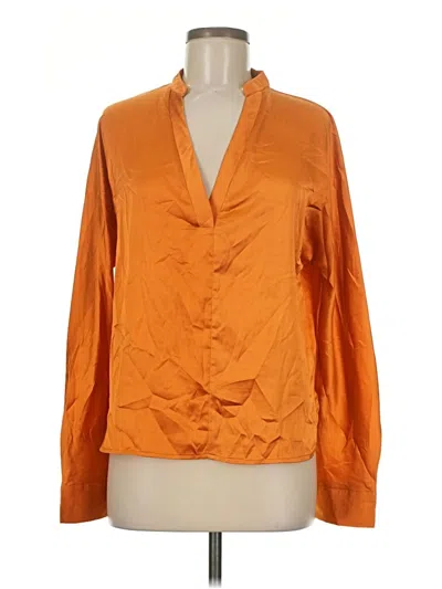 Pre-owned Shein Long Sleeve Blouse In Orange