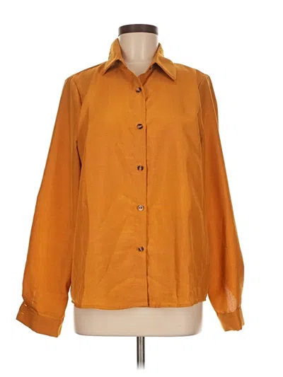 Pre-owned Shein Long Sleeve Blouse In Orange