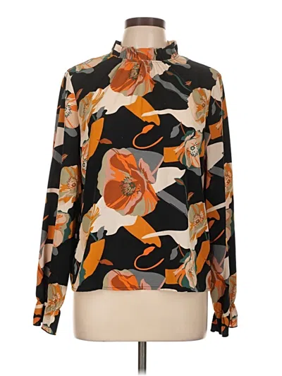 Pre-owned Shein Long Sleeve Blouse In Orange