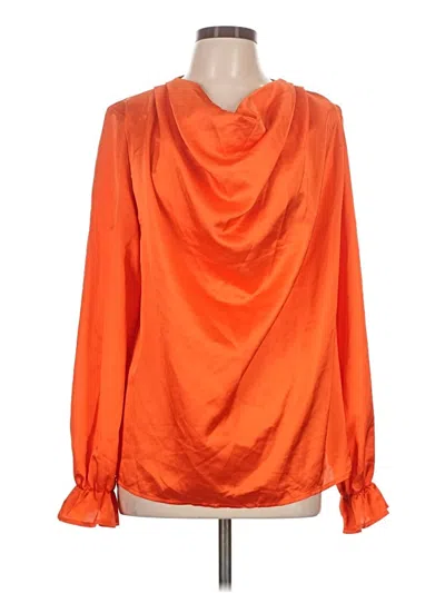 Pre-owned Shein Long Sleeve Blouse In Orange