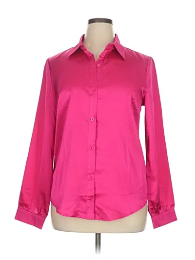 Pre-owned Shein Long Sleeve Blouse In Pink