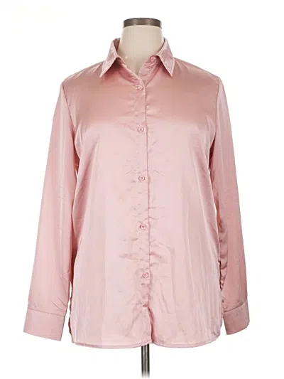 Pre-owned Shein Long Sleeve Blouse In Pink