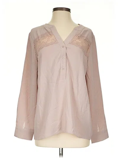 Pre-owned Shein Long Sleeve Blouse In Pink
