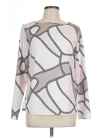 Pre-owned Shein Long Sleeve Blouse In Pink