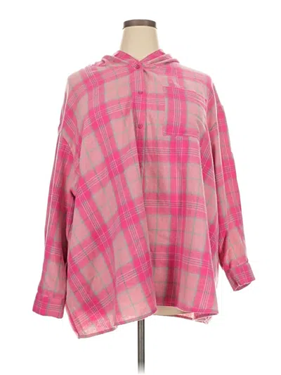 Pre-owned Shein Long Sleeve Blouse In Pink