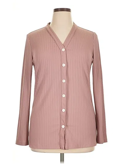 Pre-owned Shein Long Sleeve Blouse In Pink