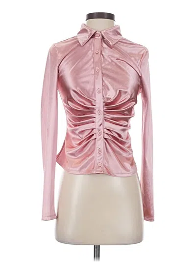Pre-owned Shein Long Sleeve Blouse In Pink
