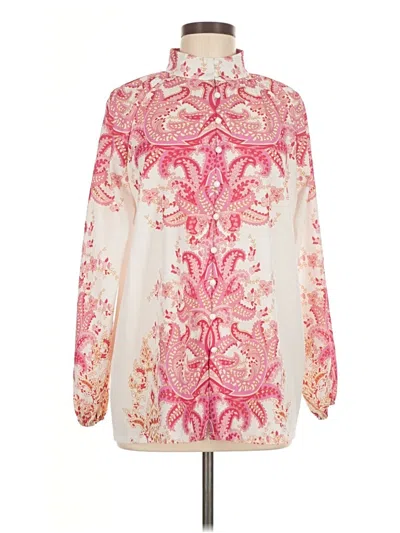 Pre-owned Shein Long Sleeve Blouse In Pink