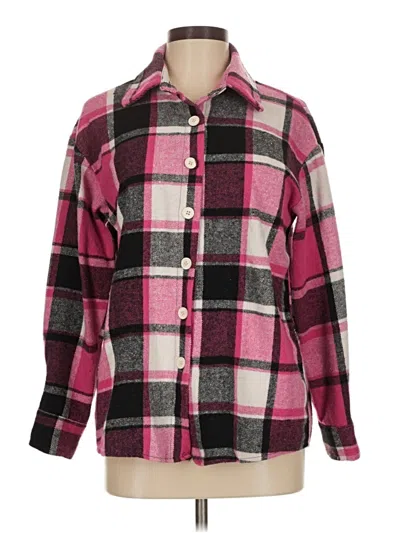Pre-owned Shein Long Sleeve Blouse In Pink