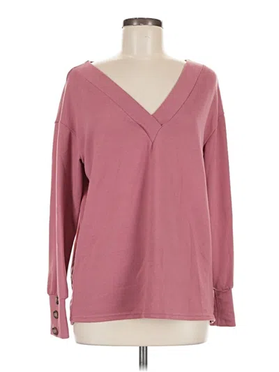 Pre-owned Shein Long Sleeve Blouse In Pink