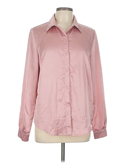 Pre-owned Shein Long Sleeve Blouse In Pink
