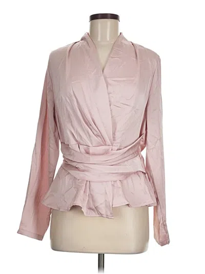Pre-owned Shein Long Sleeve Blouse In Pink