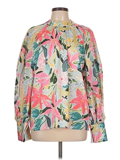 Pre-owned Shein Long Sleeve Blouse In Pink