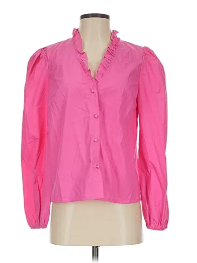 Pre-owned Shein Long Sleeve Blouse In Pink