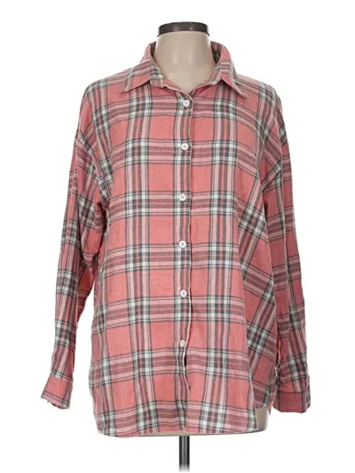 Pre-owned Shein Long Sleeve Blouse In Pink