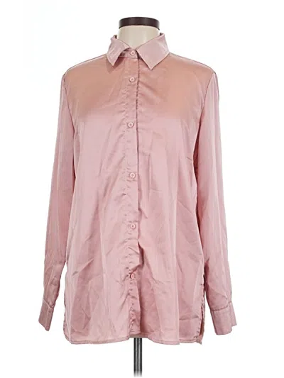 Pre-owned Shein Long Sleeve Blouse In Pink