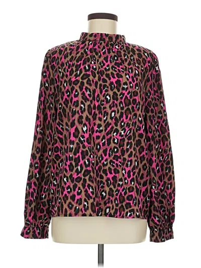 Pre-owned Shein Long Sleeve Blouse In Pink