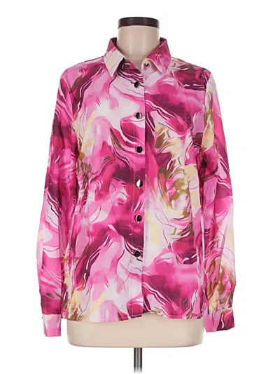 Pre-owned Shein Long Sleeve Blouse In Pink
