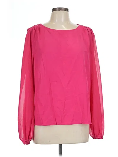Pre-owned Shein Long Sleeve Blouse In Pink