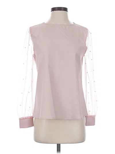 Pre-owned Shein Long Sleeve Blouse In Pink