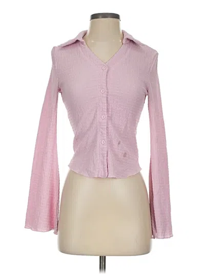 Pre-owned Shein Long Sleeve Blouse In Pink