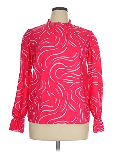 Pre-owned Shein Long Sleeve Blouse In Pink