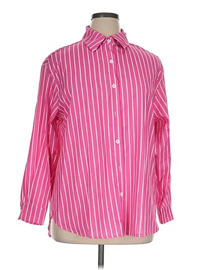 Pre-owned Shein Long Sleeve Blouse In Pink