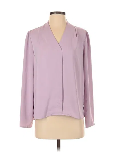 Pre-owned Shein Long Sleeve Blouse In Purple