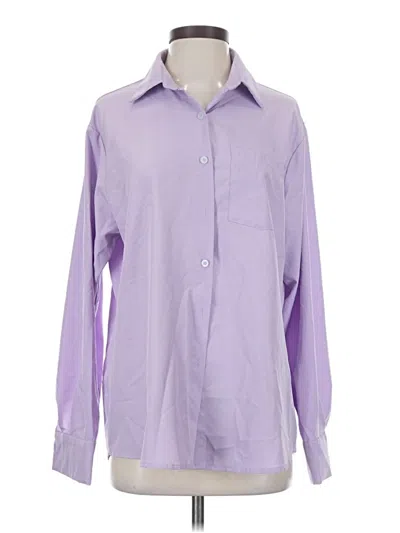 Pre-owned Shein Long Sleeve Blouse In Purple