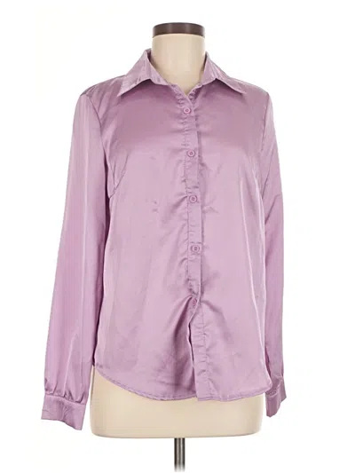 Pre-owned Shein Long Sleeve Blouse In Purple