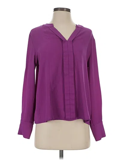Pre-owned Shein Long Sleeve Blouse In Purple