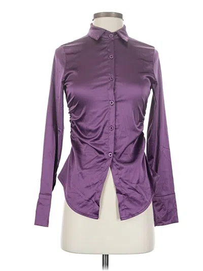 Pre-owned Shein Long Sleeve Blouse In Purple