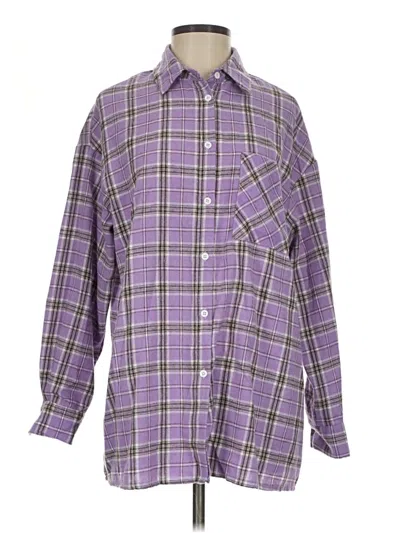 Pre-owned Shein Long Sleeve Blouse In Purple