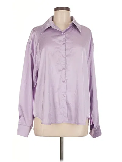 Pre-owned Shein Long Sleeve Blouse In Purple