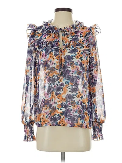 Pre-owned Shein Long Sleeve Blouse In Purple