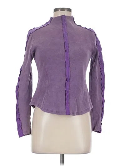 Pre-owned Shein Long Sleeve Blouse In Purple